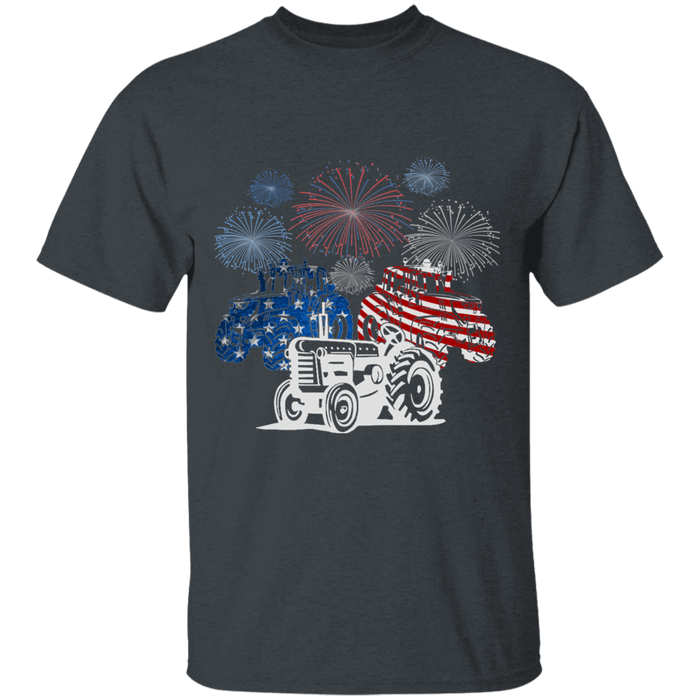 CustomCat Gosszy - Tractor farm - tshirt Apparel G500 Gildan 5.3 oz. T-Shirt / Dark Heather / S