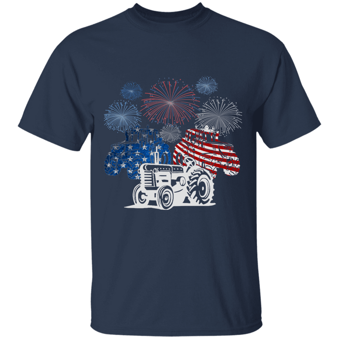 CustomCat Gosszy - Tractor farm - tshirt Apparel G500 Gildan 5.3 oz. T-Shirt / Navy / S