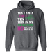CustomCat Gosszy - Yes, i'm girl tractor, farmer - tshirt Apparel G185 Gildan Pullover Hoodie 8 oz. / Dark Heather / S