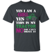 CustomCat Gosszy - Yes, i'm girl tractor, farmer - tshirt Apparel G500 Gildan 5.3 oz. T-Shirt / Dark Heather / S