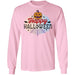 CustomCat Happy Halloween Pumpkin Shirts, Funny Halloween Gift Apparel G240 LS Ultra Cotton T-Shirt / Light Pink / S
