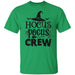 CustomCat Hocus Pocus Crew T-Shirt, Halloween Gift Apparel Basic T-Shirt / Irish Green / S