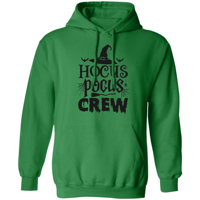 CustomCat Hocus Pocus Crew T-Shirt, Halloween Gift Apparel Pullover Hoodie / Irish Green / S