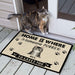 Gosszy Home Is Where Someone Purrs To Greet You, Cat Doormat, Housewarming Gift, Cat Lover Gift Doormat
