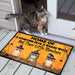 Gosszy Home Of A Handsome Devil A Wicked Witch Cat Doormat, Cat Lover Gift Doormat 15x24in-40x60cm