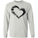 CustomCat I love Camping Apparel G240 LS Ultra Cotton T-Shirt / Ash / S