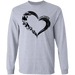 CustomCat I love Camping Apparel G240 LS Ultra Cotton T-Shirt / Sport Grey / S