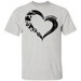 CustomCat I love Camping Apparel G500 5.3 oz. T-Shirt / Ash / S