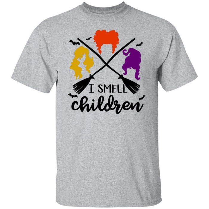 CustomCat I Smell Children T-shirt, Halloween Gift Apparel Basic T-Shirt / Sport Grey / S