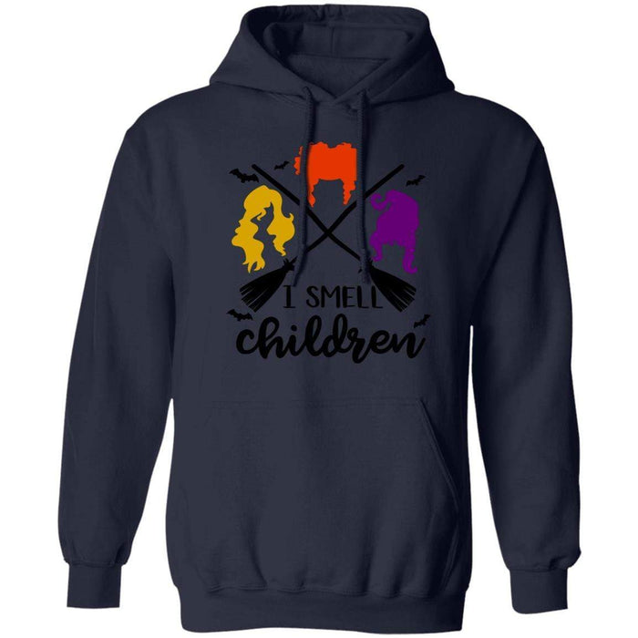 CustomCat I Smell Children T-shirt, Halloween Gift Apparel Pullover Hoodie / Navy / S