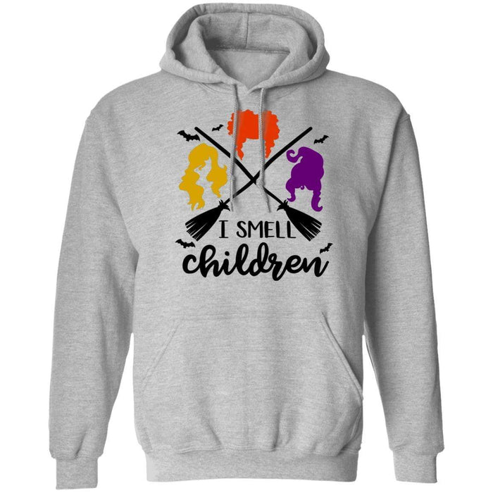 CustomCat I Smell Children T-shirt, Halloween Gift Apparel Pullover Hoodie / Sport Grey / S