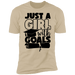 CustomCat Just a girl with Goal, graduation shirt, Senior Gift Apparel Z61 Premium Short Sleeve T-Shirt / Sand / X-Small