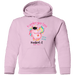 CustomCat Kindergarten Nailed it Tshirt, Graduation Day, Senior Gift Apparel G185B Youth Pullover Hoodie / Light Pink / YS