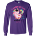 CustomCat Kindergarten Nailed it Tshirt, Graduation Day, Senior Gift Apparel G240B Youth LS T-Shirt / Purple / YS