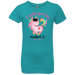 CustomCat Kindergarten Nailed it Tshirt, Graduation Day, Senior Gift Apparel NL3710 Girls' Princess T-Shirt / Tahiti Blue / YXS