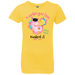 CustomCat Kindergarten Nailed it Tshirt, Graduation Day, Senior Gift Apparel NL3710 Girls' Princess T-Shirt / Vibrant Yellow / YXS
