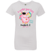 CustomCat Kindergarten Nailed it Tshirt, Graduation Day, Senior Gift Apparel NL3710 Girls' Princess T-Shirt / White / YXS