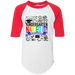 CustomCat Kindergarten Nailed it Ver 2 Tshirt, Graduation Day, Senior Gift Apparel 4421 Youth Colorblock Raglan Jersey / White/Red / YS