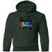 CustomCat Kindergarten Nailed it Ver 2 Tshirt, Graduation Day, Senior Gift Apparel G185B Youth Pullover Hoodie / Forest Green / YS