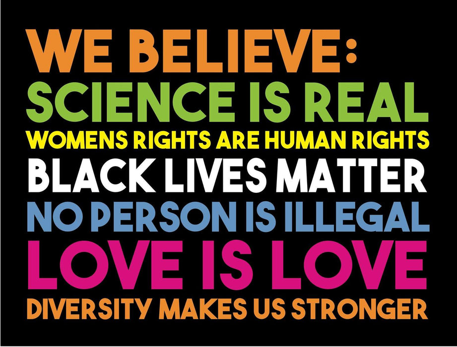 Gosszy Makes Us Stronger Yard Sign- Black Lives Matter, LGBTQ, Women’s Rights Yard Sign