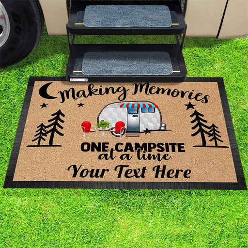 Gosszy Making Memories One Campsite Doormat, RV Camping Doormat, Camping Gift Doormat