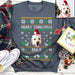 Gosszy Merry Christmas Custom Photo T-shirt, Dog Love Gift, Cat Love Gift, Upload Pet Christmas sweatshirt Tshirt Basic T-Shirt / Black / S