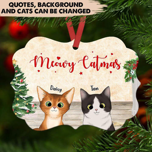 Gosszy Mewy Catmas, Cat Lover Gift, Christmas Gift, Ornament, Cat Christmas Ornament Ornament One Size / MDF