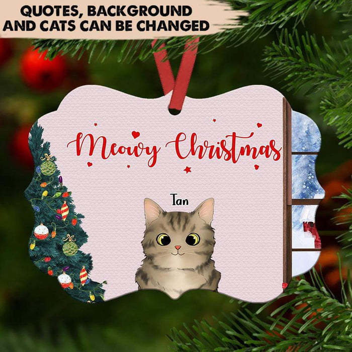 Gosszy Mewy Catmas, Cat Lover Gift, Christmas Gift, Ornament, Cat Christmas Ornament Ornament One Size / MDF
