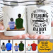 Gosszy My favorite fishing buddy call me daddy Coffe Mug, fishing daddy gift mug