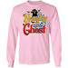 CustomCat Naughty Little Ghost Halloween Shirts, Funny Halloween Gift Apparel G240 LS Ultra Cotton T-Shirt / Light Pink / S