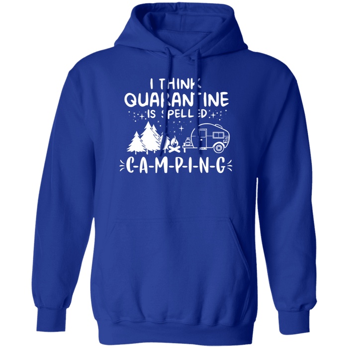 CustomCat Quarantined spell camping Apparel G185 Pullover Hoodie 8 oz. / Royal / S