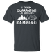 CustomCat Quarantined spell camping Apparel G500 5.3 oz. T-Shirt / Dark Heather / S
