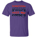 CustomCat Something Wicked This Way Comes T-shirt, Halloween Gift Apparel Basic T-Shirt / Purple / S