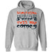 CustomCat Something Wicked This Way Comes T-shirt, Halloween Gift Apparel Pullover Hoodie / Sport Grey / S