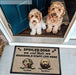 Gosszy Spoiled Dogs HouseHold Staff Live Here Doormat, Dog Lover Gift, Welcome Mats Doormat