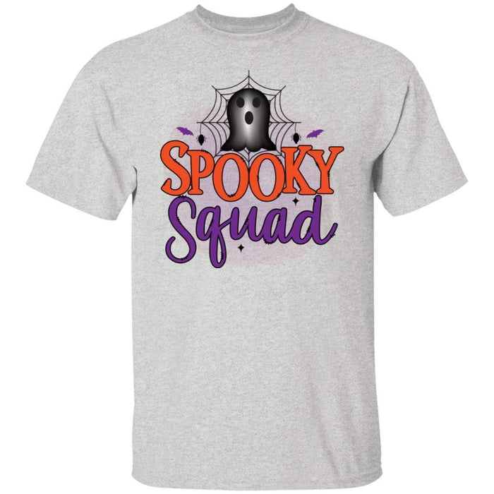 CustomCat Spooky Squad Halloween Shirts, Halloween Gift Apparel G500 5.3 oz. T-Shirt / Ash / S