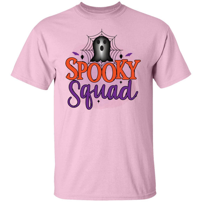 CustomCat Spooky Squad Halloween Shirts, Halloween Gift Apparel G500 5.3 oz. T-Shirt / Light Pink / S