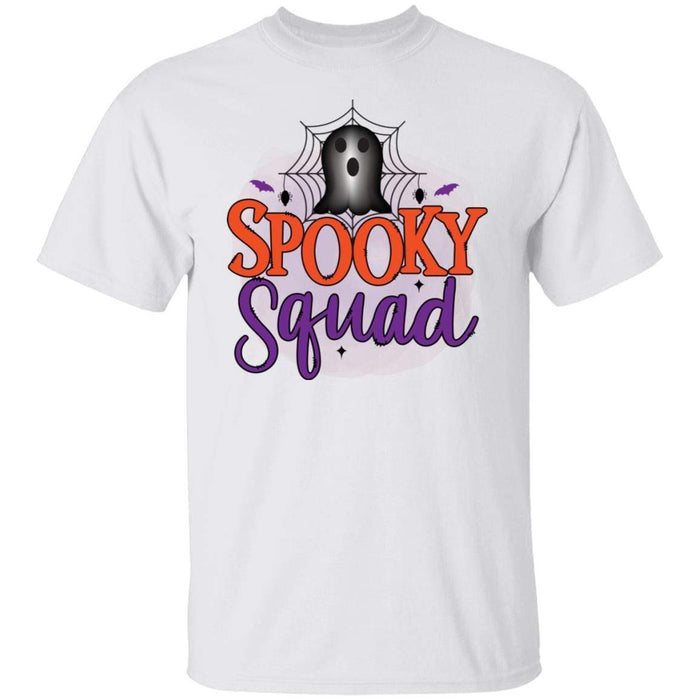 CustomCat Spooky Squad Halloween Shirts, Halloween Gift Apparel G500 5.3 oz. T-Shirt / White / S