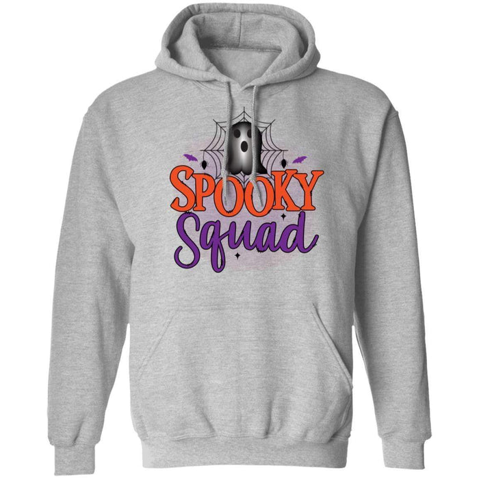 CustomCat Spooky Squad Halloween Shirts, Halloween Gift Apparel Z66 Pullover Hoodie / Sport Grey / S