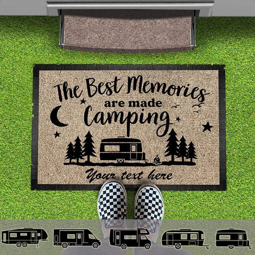 Gosszy The Best Memories Doormat Camping, RV Camper, Motor Home Doormat, Camping Gift Doormat 15x24in-40x60cm