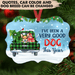 Gosszy Tis The Season To Be Jolly, Dog Lovers Gift, Christmas Gift, Ornament, Dog Christmas Ornament Ornament MDF / One Size