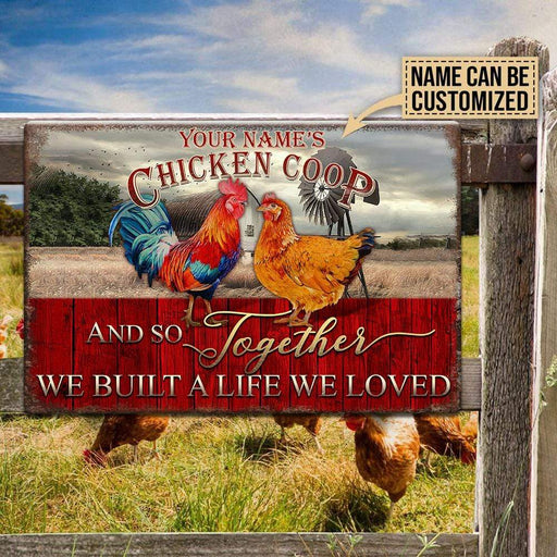 Gosszy Together We Built A Life We Loved, Farmer Gift, Metal Sign, Custom Metal Sign Metal print 8” x 12”