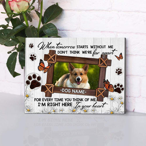 Gosszy Tomorow Starts Without Me Upload Image Dog Canvas, Dog Love Gift,  Canvas