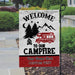 Gosszy Welcome To Our Campsite Garden Flag, Gift For Camper, Outdoor Decor Garden Flag Without flagpole