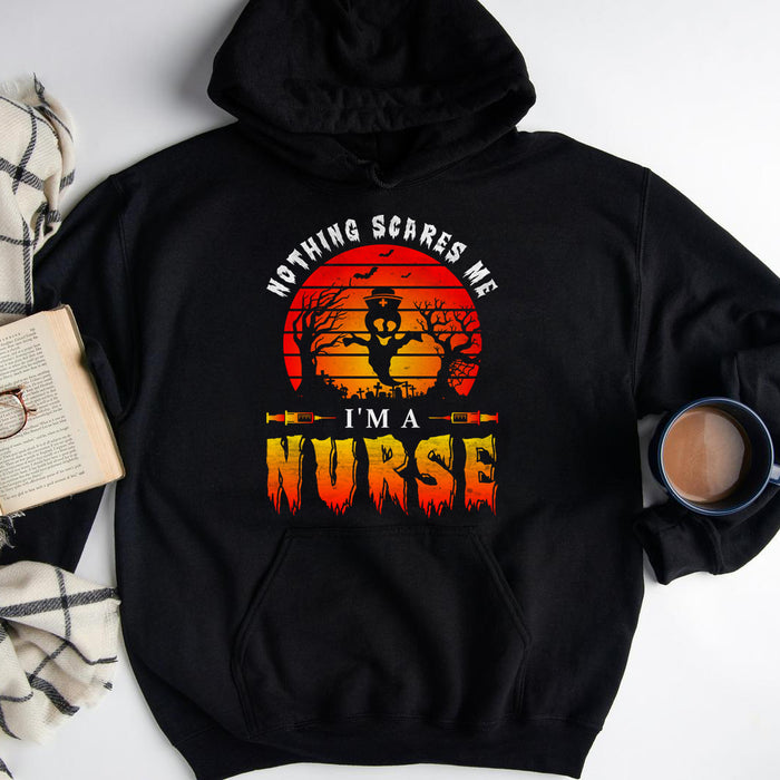 Nothing Scares Me I'm A Nurse T-shirt, Nurse Gift, Halloween Gift