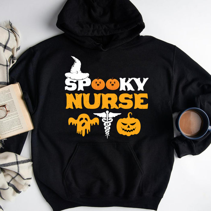 Spooky Nurse T-shirt, Nurse Hoodie, Nurse Gift, Halloween Gift