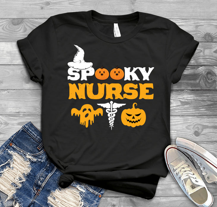 Spooky Nurse T-shirt, Nurse Hoodie, Nurse Gift, Halloween Gift